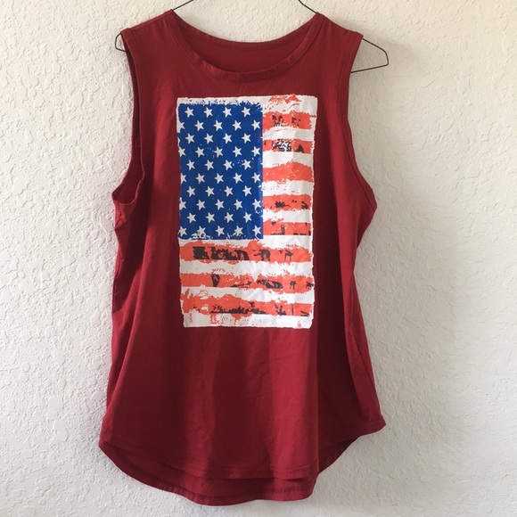 New Women American Flag tank top size L - Picture 1 of 3